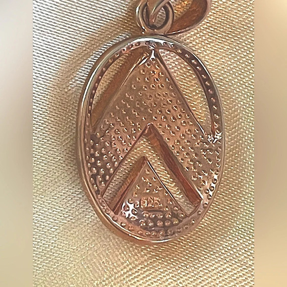 Pink Opal Rose Gold Over Sterling Silver Pendant & 18KGP Chain - Picture 7 of 8